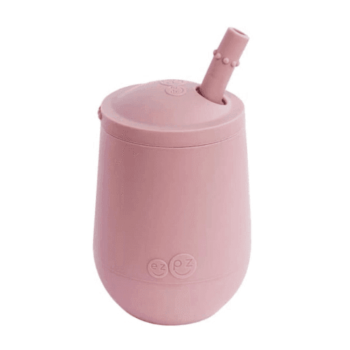 Ezpz Mini Cup Straw Training System,12 Months+ Blush