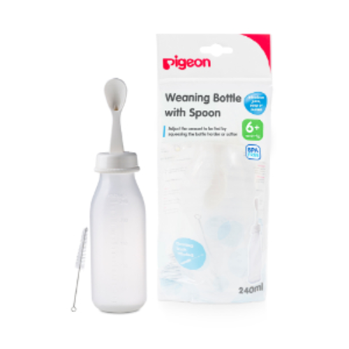 Pigeon Weaning Bottle With Spoon 240 Ml