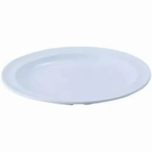 Round Plate Melamine White 6.5