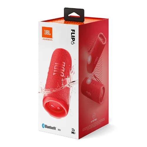 Jbl Flip 6 Portable Waterproof Speaker - Red