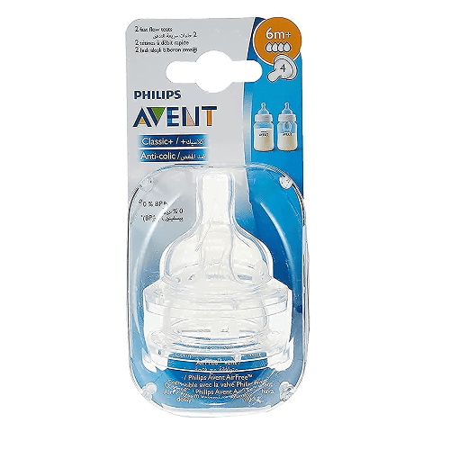 Philips Avent Classic Plus Teats 4 Hole X2