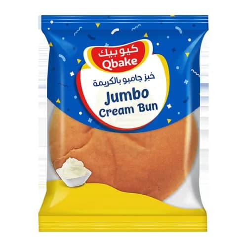 Qbake Jumbo Cream Bun 90 Gm