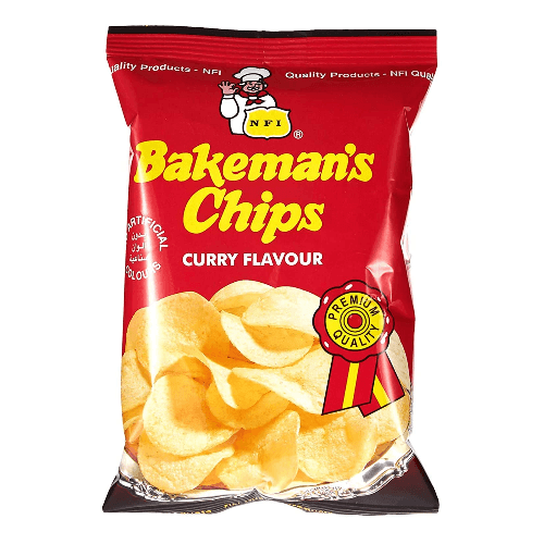 Bakeman's Chips Curry Flavors 100G