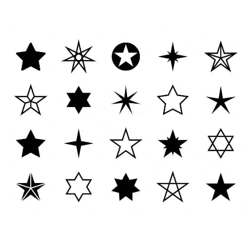 Form For Art Work Star Shape