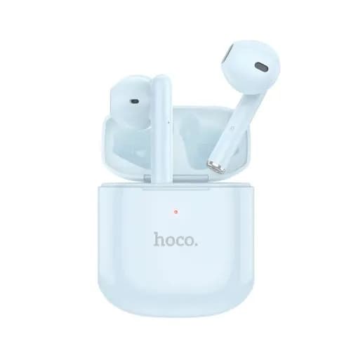 Airpod With Silicone Case And Keychain - Sierra Blue - Hoco Ew19 Plus