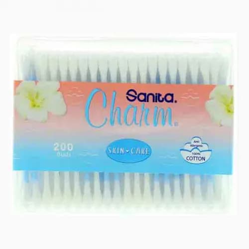 Sanita Charm Ear Buds Zip Lock 200S