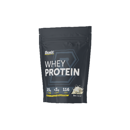 Basix Whey Protein, Vanilla- 454 Gm (Buy 2 Get 1 Free)