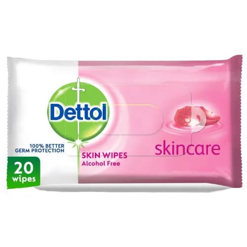 Dettol Personal/Skin Wipes Skin Care 20S