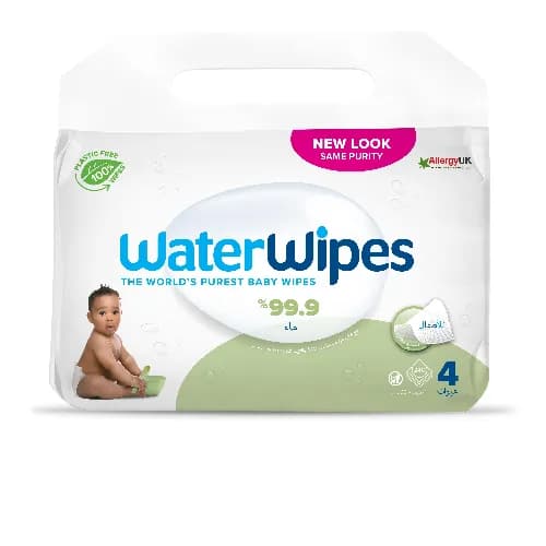 Water Wipes With Soap Berry Extract 4 Pack