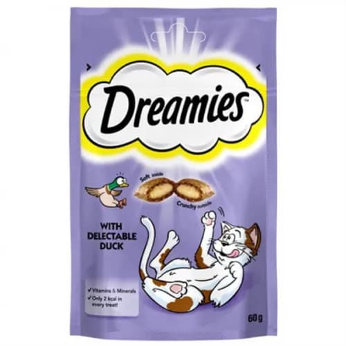 Dreamies Cat Treats With Delectable Duck 60G