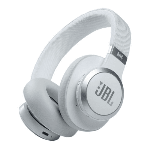 Jbl Live660Nc White Wireless Over-Ear Noice Cancelling Headphone