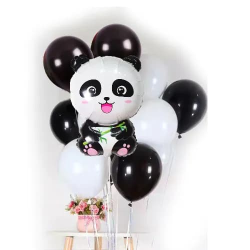 Set Of Panda Helium Balloons