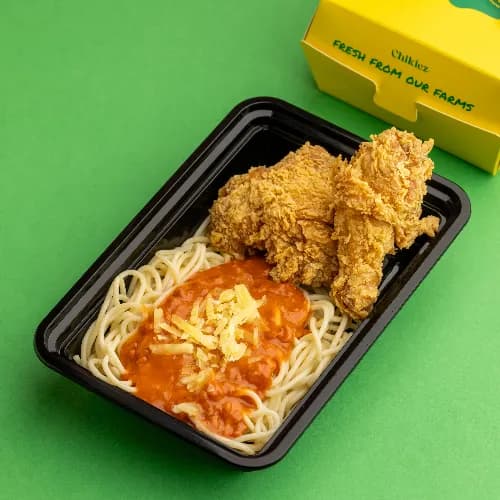 Spaghetti With 2Pcs Chicken