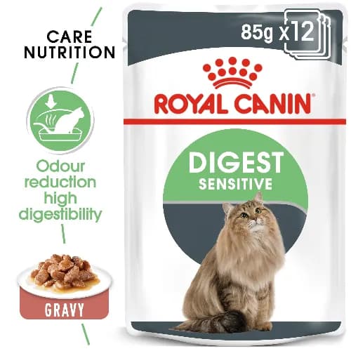 Feline Care Nutrition Digest Sensitive Gravy (Wet Food - Pouches) 12X85G