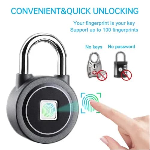 Big Lock With Fingerprint