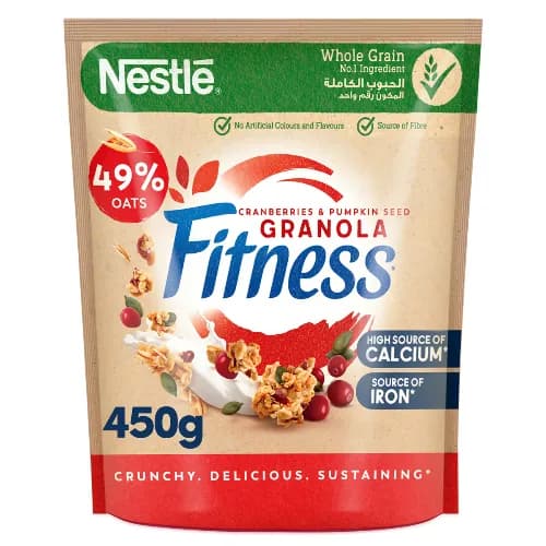 Ftiness Granola Cranb Cereal 450G