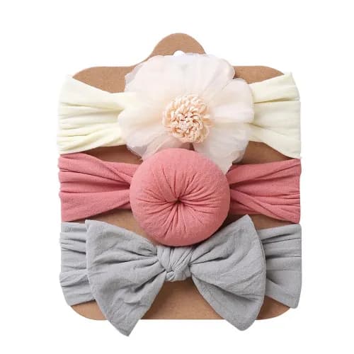 Baby Girl Headbands Hair Accessories 3 Pieces - 4