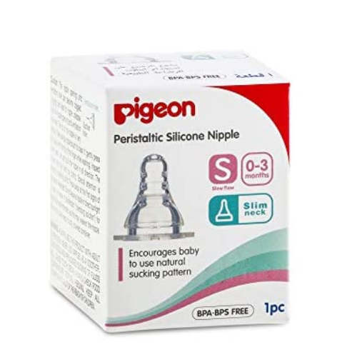 Pigeon Peristaltic Silicon Nipples (Small: 0-3 M) - 3 Pcs