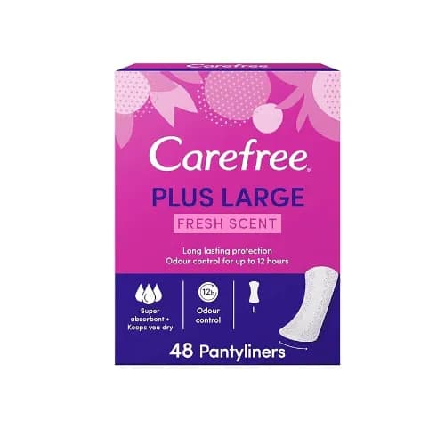 Carefree Plus Large Fresh Scent 48'S