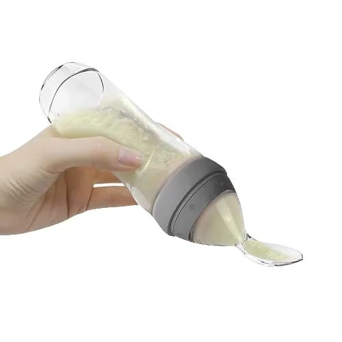 Haakaa Silicone Baby Food Dispensing Spoon - Grey