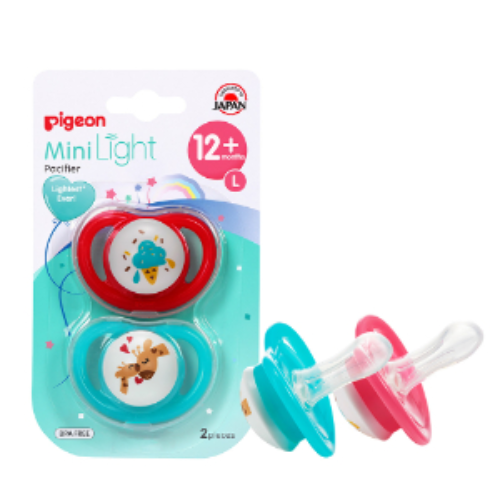 Pigeon Minilight Double Pacifier Ice Cream & Giraffe 12+ M