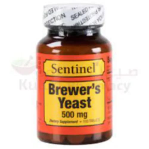 Sentinel Brewer S Yeast 500Mg Tab 100S