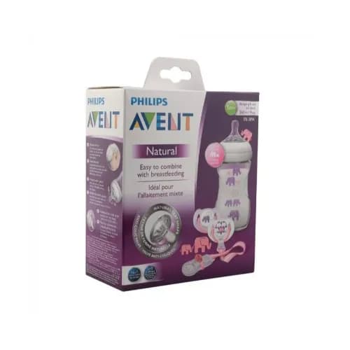 Philips Avent Nat F Bottle Purple Set Scd628/01