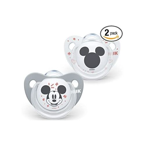 Nuk Disney Micky Mouse Silicone Soothers Baby 6-18M 2Pcs