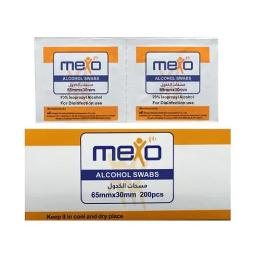 Mexo Alcohol Swabs 200Pcs