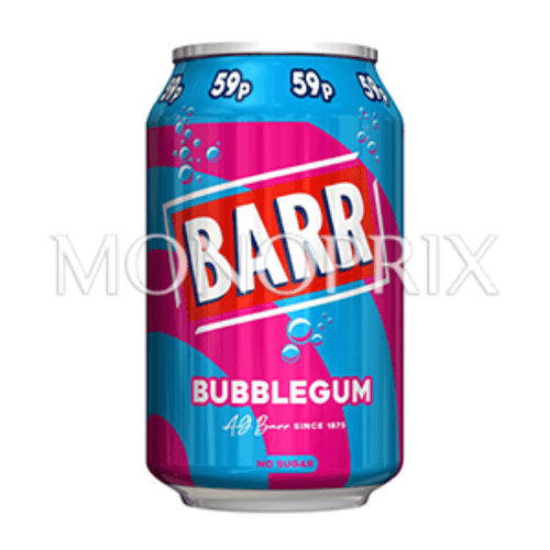 Barr Bubblegum Drink 330Ml