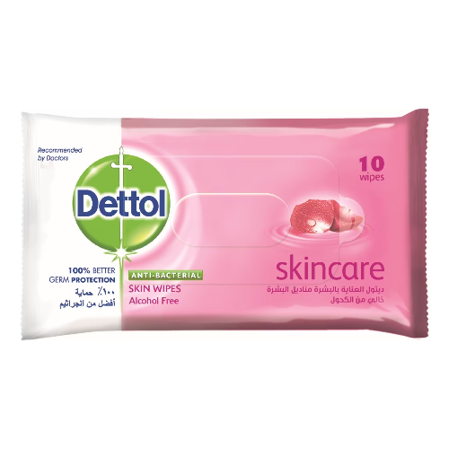 Dettol Anti-Bacterial Skin Wipes Skincare 10 Pieces