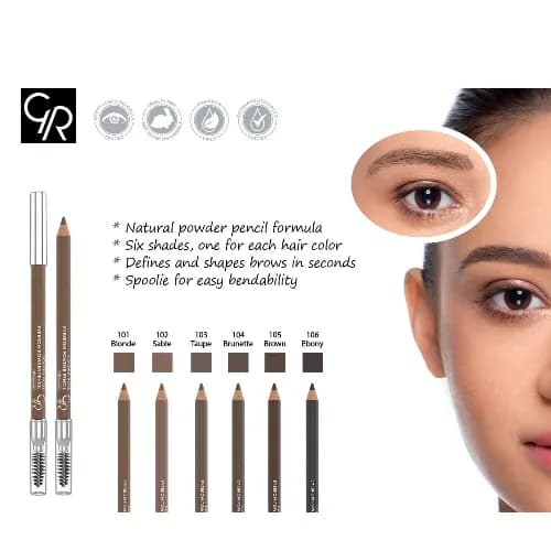 Golden Rose Eyebrow Powder Pencil 102 Sable