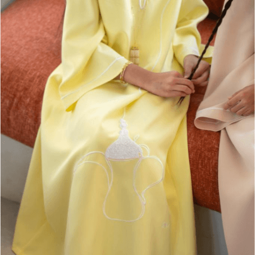  Yellow Dalla Jalabiya 6Y -  Brush And Needle