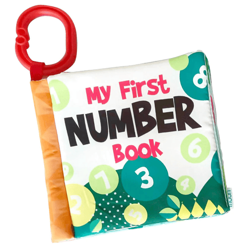 Moon - Soft Education Book With Detachable Clip - Numbers