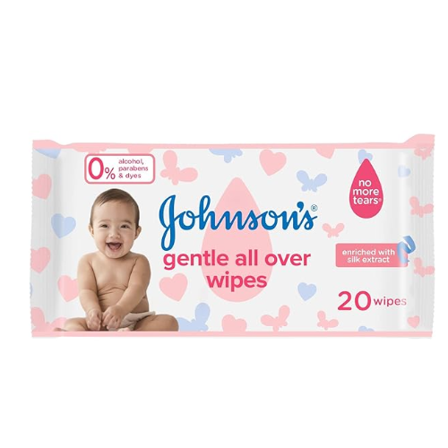 Johnson'S Baby Skincare Gentle All Over Wipes 20 Pieces