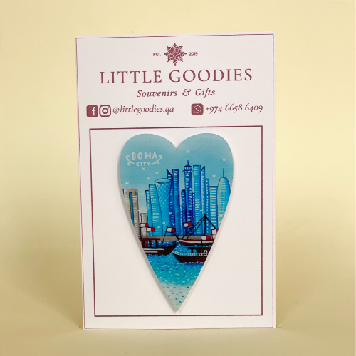 Fridge Magnet - Doha Skyline (Day) - 8X5 Cm - Little Goodies