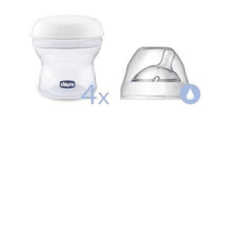 Chicco Natural Feeling Milk Container - 4Pcs