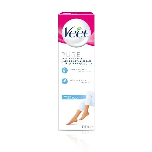 Veet Pure Legs And Body Hair Removal Cream 100Ml