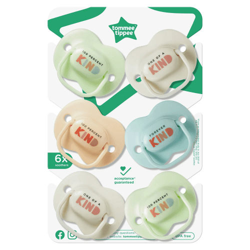 Tommee Tippee Anytime Soother Al Ar, Pack Of 6, (0-6 Months)