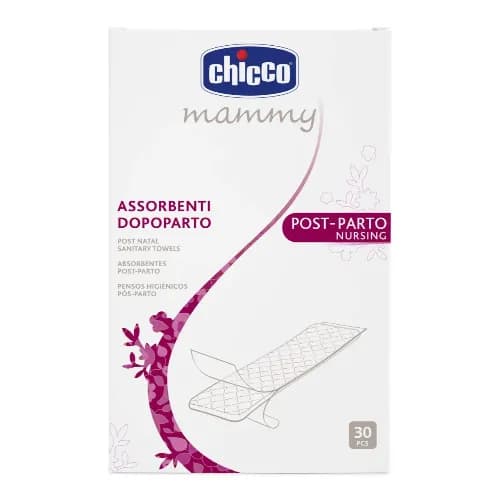 Chicco Postpartum 3 Layers Sanitary Towels - 30 Pcs