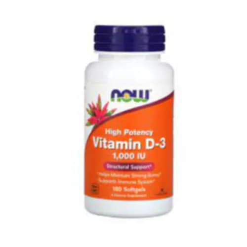 Now Vitamin D3 1000Iu 180 Softgels