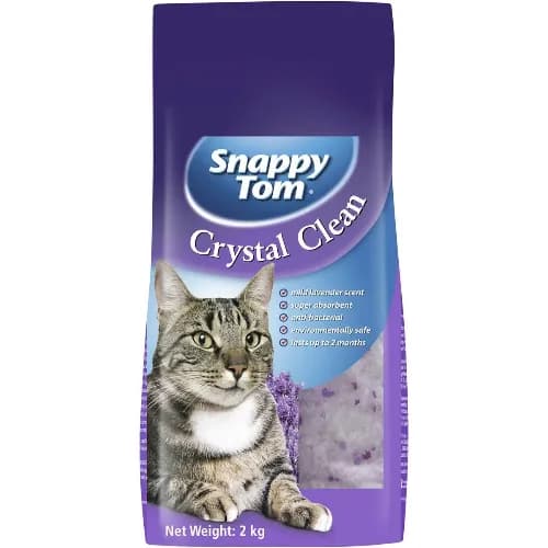 Snappy Tom Cat Litter Crystal Clean Lavender 2 Kg