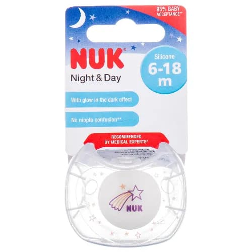 Nuk Trendline Night Silicone Pacifier 6-18M