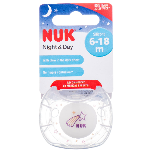 Nuk Trendline Night Silicone Pacifier 6-18M