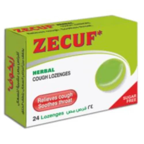 Zecuf Herbal Lozenges Sugar Free 24Pcs