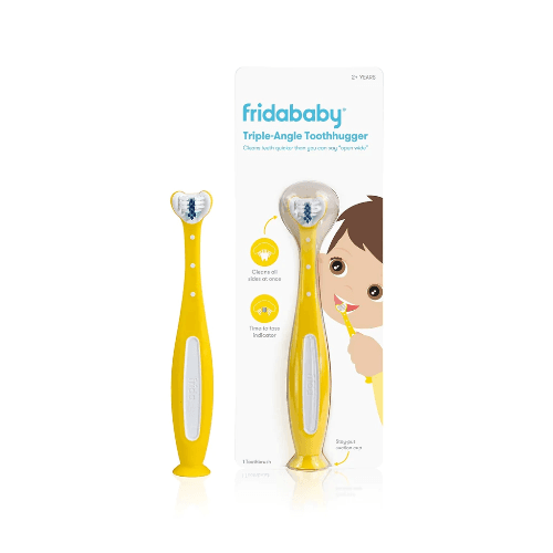 Fridababy - Triple-Angle Toothhugger Training Toothbrush For Toddler - Yellow