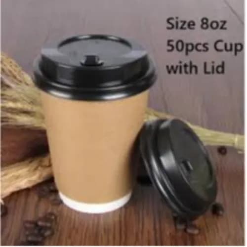 Paper Coffee Cup 8Oz With Lid