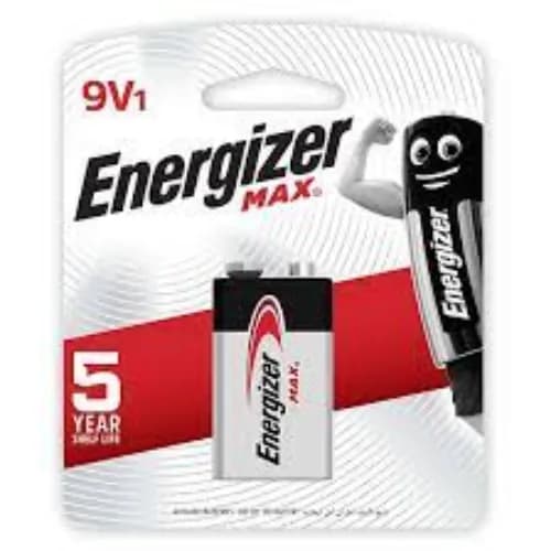 Energizer Max 522 Bp1 Alkaline Battery, 9V