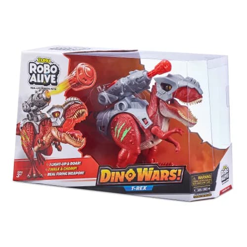 Zuru Robo Alive Dino Wars-Series 1 T-Rex,Bulk,6Pcs,No Inner,Stdcolor