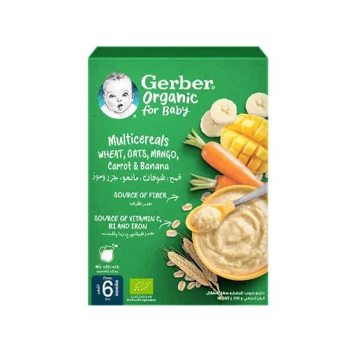 Gerber Multicereal Mango/Wheat/Oat 200G